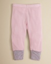 Finished with a banded ministripe cuff, this comfy cotton pant from Splendid Littles brings a sweet, subtle style to your little gal's first wardrobe.