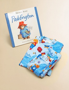 Bedtime has never been this fun with this charming Paddington set including a story book and printed pajama set.Cotton crewneck pajamas Machine wash Hardcover book Recommended for ages 2-6X Made in USAPlease note: Plush doll sold separately. 