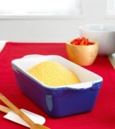 Clever cooks and avid gourmets alike will appreciate the quality and old world craftsmanship of this versatile French loaf pan. Unique deep dish design cradles foods to retain moisture and heat for a flavorful result. Side handles make it easier to lift and present at the table.