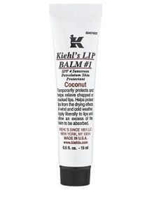 SPF 4 sunscreen. Relieves Cracked or Chapped Lips. Not Tested on Animals. Temporarily protects and helps relieve chapped or cracked lips. Helps protect lips from the drying effects of wind and cold weather. Apply liberally to lips and allow an excess of the balm to be absorbed. 0.5 oz. 