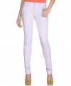 In a light purple wash, these Joe's Jeans skinny jeans are spring's must-have hue in colored denim!