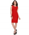 This timeless Calvin Klein sheath dress works in your wardrobe again and again. Pair it with a blazer for daytime, and sky-high heels for a special dinner out! (Clearance)