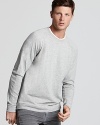 Stock up on essentials like the lightweight crewneck shirt from Vince, with raglan sleeve detail.