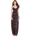 Hot for day-to-night summer style, this printed BCBGeneration maxi dress is perfectly paired with statement extras!