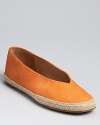 A low-key style in the softest matte leather--Eileen Fisher's espadrille flats are a luxe take on a classic.