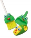 Show them that cleaning can be fun with this combo of talking characters from Kidz Delight. Pretending with a broom, dustpan and vacuum has never been so fun!