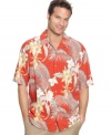 Bring the tropics to you with this floral print shirt from Tommy Bahama.