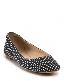 Who needs sunshine when you have DIANE von FURSTENBERG's pretty, raining diamonds printed canvas flats?