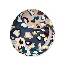 DIANE von FURSTENBERG Royal Leopard Decal Dessert Plates