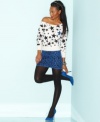 Planet Gold's sweater-skirt gives us fever with its chic leopard print and cozy knit fabric.