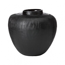 Embodying Donna Karan's sensual, natural style, this vase is textured, layered and draped in a swirl of liquid and air.