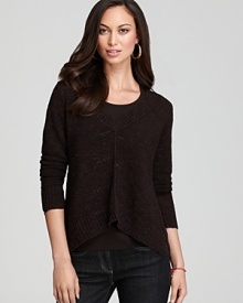 A necessary addition to your knitwear repertoire, this Eileen Fisher sweater pairs a boxy silhouette with allover mesh for real modern edge.