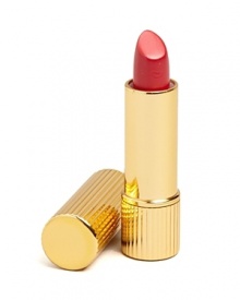 Estée Lauder Mad Men Collection Signature Lipstick in Cherry features a creme satin finish and six hour continual moisture delivered to lips for smooth, rich color. The fluted golden case has its own chic pouch for purse or travel. The luxurious carton is a custom design inspired by the Estée Lauder packaging from the 1960s.