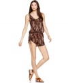 Look fierce & fabulous day or night in this RACHEL Rachel Roy python-printed romper -- pair it with flats or wedges!