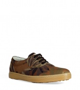 With a camo-inspired print, these D&G Dolce & Gabbana sneakers will add fashion forward appeal to your casual look - Lace up, contrasting rubber sole, all-over print - Pair with short, jeans, or chinos and a tee for a casual-cool look