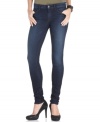 In a dark wash, these GUESS skinny jeans are a season-less denim staple!