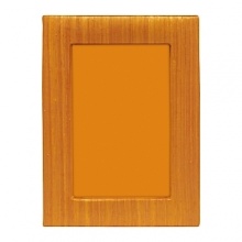 This elegantly earthy wood frame from Tizo features subtle texturing and a vibrant orange hue.