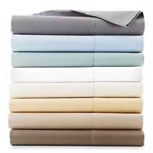 Luxe 600-thread count Egyptian cotton sheets with double hemstitch detail.