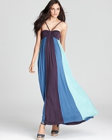 Ella Moss Dress - Skylar Color Block Maxi Dress