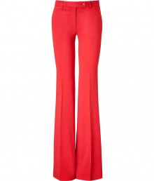 Infuse chic 1970s style into your wardrobe staples with these ultra-flattering wide leg pants from Etro- Button tab detailed waistband, belt loops, off-seam pockets, back welt pockets with buttons, figure-hugging silhouette, wide leg style - Wear with a tie-neck blouse, a slim trench, and platform pumps