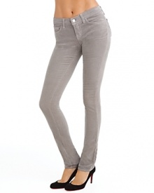 Embrace fall's tactile trend in J Brand's velvety corduroy pants rendered in a chic silvery hue.