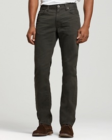 These Kane jeans are a classic slim, straight leg jean in a slightly faded gray wash.