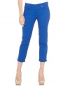 Made from a comfy stretch fabric blend that hugs your every curve, these jeans from Calvin Klein Jeans fit and flatter. The vibrant wash is the hottest look for spring, too!