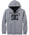 Warm sherpa lining and a cozy sporty design make this DC Shoes hoodie the perfect cool weather companion.