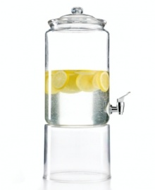 From barbecues to block parties, this sizable beverage dispenser serves up nearly two gallons of your favorite refresher. From Martha Stewart Collection.