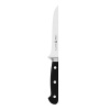 Perfect for meats and fish, this boning knife with three compression rivet handle is durable, comfortable, and break proof. Full tang that extends throughout entire handle.