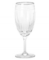 A stemware collection of utter sophistication. Designed in multi-faceted, full lead crystal with delicately tapered stems and polished platinum rims. Qualifies for Rebate