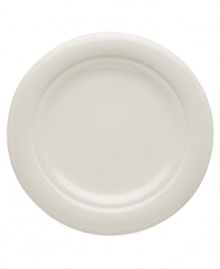 Fresh and understated, this collection features dinner plates with a pure white glaze and elegant modern lines that evoke winter's snow-capped slopes. The perfect clean slate for both formal or everyday settings. Qualifies for Rebate