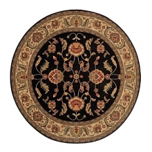 Infuse timeless elegance into your decor with this Karastan rug, boasting a finely-detailed classic floral pattern. The wide, bright border framing a darker center complements both traditional and casual interiors. Distinctive of all Ashara rugs is the intricate blend of woven shades to achieve the radiant arbrash effect of heirloom rugs.