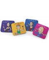 Have more fun with colorful Party Girl drink coasters from Wine Enthusiast. Four sassy ladies strike a pose and share a little about why they enjoy wine in this fabulous entertaining set.