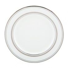 An elegant collection of dinnerware from kate spade new york features platinum bands that complement your fine table setting.