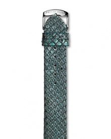 Switch up your Philip Stein style with this sleek, elegant snake strap.