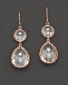 Ippolita Rosé Snowman Earrings in Clear Quartz