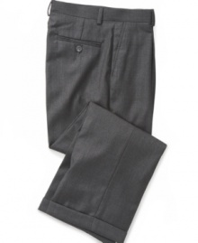 The versatile gray pant. Tucked-in shirt or not, with tie or without, these Nautica pants are pefect anytime, anywhere.