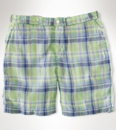 A classic warm-weather staple, the Bradbury short is crafted from rugged cotton madras for a timeless, preppy look.