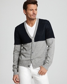 Michael Kors Color Block Cardigan