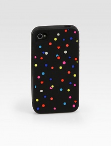 Multicolored shapes float across this ultra-protective case for your iPhone. Silicone2½W X 4¾H X ½DImportedPlease note: iPhone® not included.