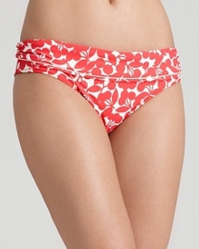 Nothing says beach bombshell like a cherry print, vintage style bikini by Nanette Lepore.