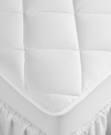 Sleep soundly on the quilted splendor of a 500 thread count mattress pad from Hotel Collection.