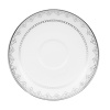 White Lace bone china is characterized by its diverse series of borders all rendered in precious platinum. The classic combination of platinum and white radiates on the table. A truly classic look.