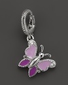 Judith Ripka Sterling Silver Butterfly Charm