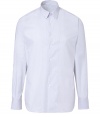 Perfect for work or play, this classic striped button-down from PS Paul Smith is as versatile as it is stylish - Small spread collar, long sleeves, front button placket, shirttail hemline - Slim fit - Pair with straight leg jeans, chinos, or sleek trousers