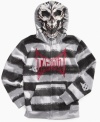 Your little guy will transform himself into a fearless fighter with this Tapout masked hoodie.