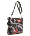 Part of The Sakroots Artist Circle series, this convertible crossbody features an exclusive print created by a Paris-born graffiti artist and is meant to bring peace and harmony to all who wear it.  The print is inspired by the 60's and reflects The Sak's free-spirited brand karma with an emphasis on happiness, peace and nature.