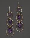 Faceted and smooth amethyst ovals add rich sparkle to links of 14K yellow gold. By Nancy B.