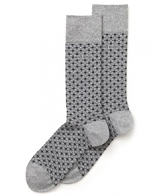 Mod checks adorn these work-ready dress socks from BOSS Black.